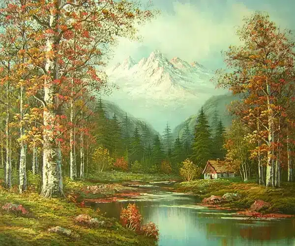 Tableau montagne automne Tableau montagne automne – Image 3