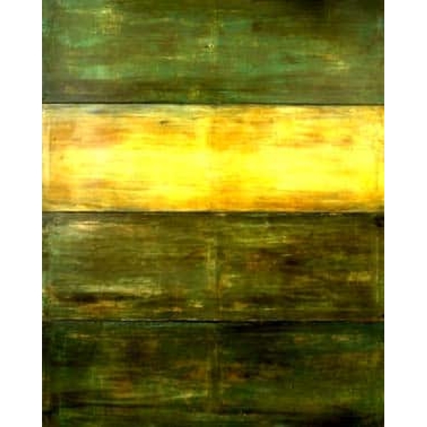 Peinture abstraite vert et jaune IMG 001 85