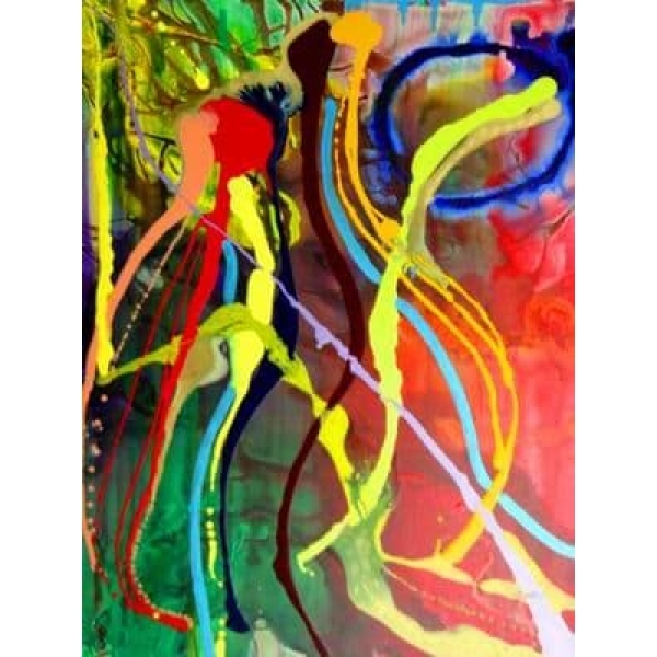 Tableau multicolore peinture abstraite IMG 001 91