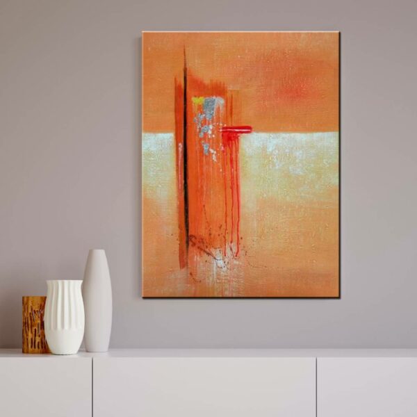 Peinture abstraite orange dégradé IMG 002 156
