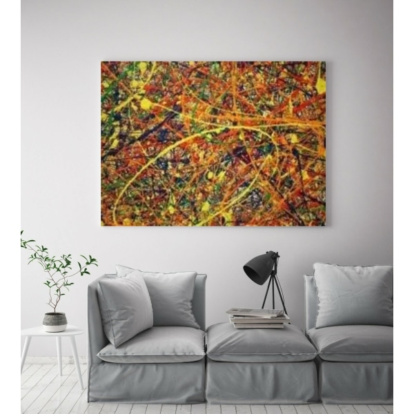 Jackson Pollock peinture abstraite sur toile IMG 002 48