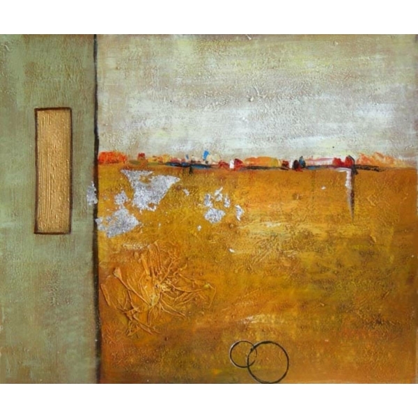 Peinture moderne abstraite orange gris IMG 0001 29