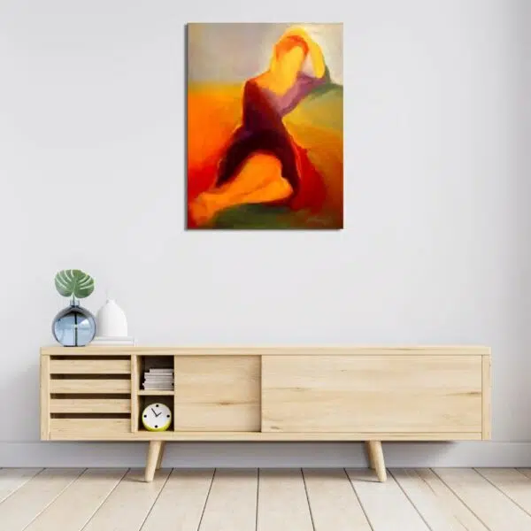 Peinture moderne femme allongée sur un divan IMG 0002 49