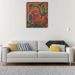 Peinture contemporaine ethnique Afrique