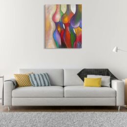 Peinture moderne éxpressionniste nue