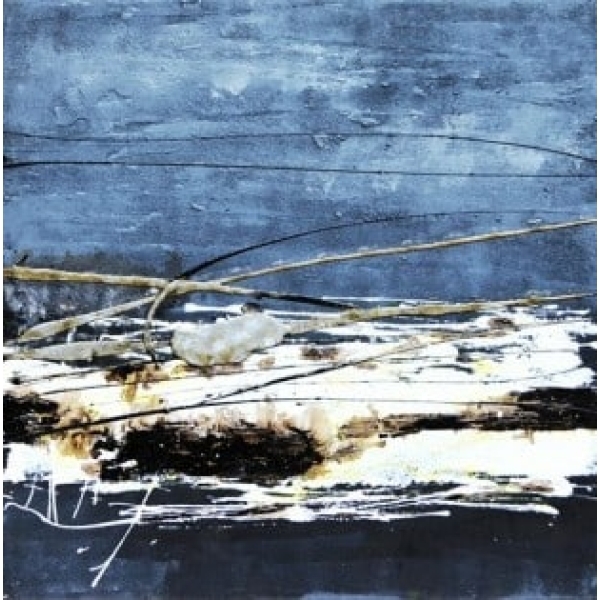 Peinture abstraite bleu noir blanc IMG 0005 9