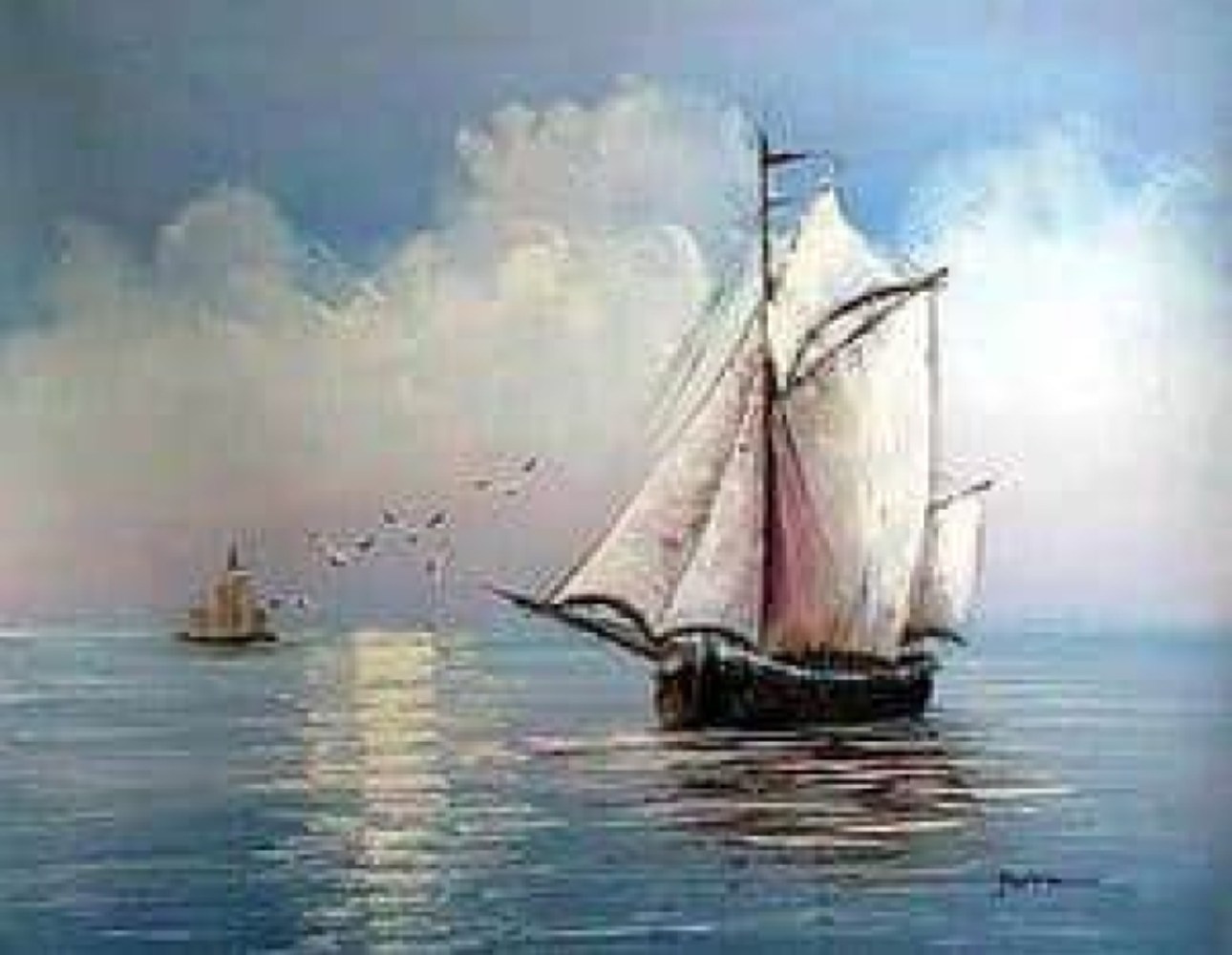 Voilier sur une mer Voilier sur une mer – Image 3