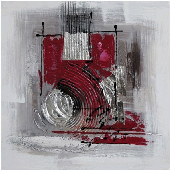 Tableau abstrait lie de vin et gris Tableau abstrait lie de vin et gris – Image 3