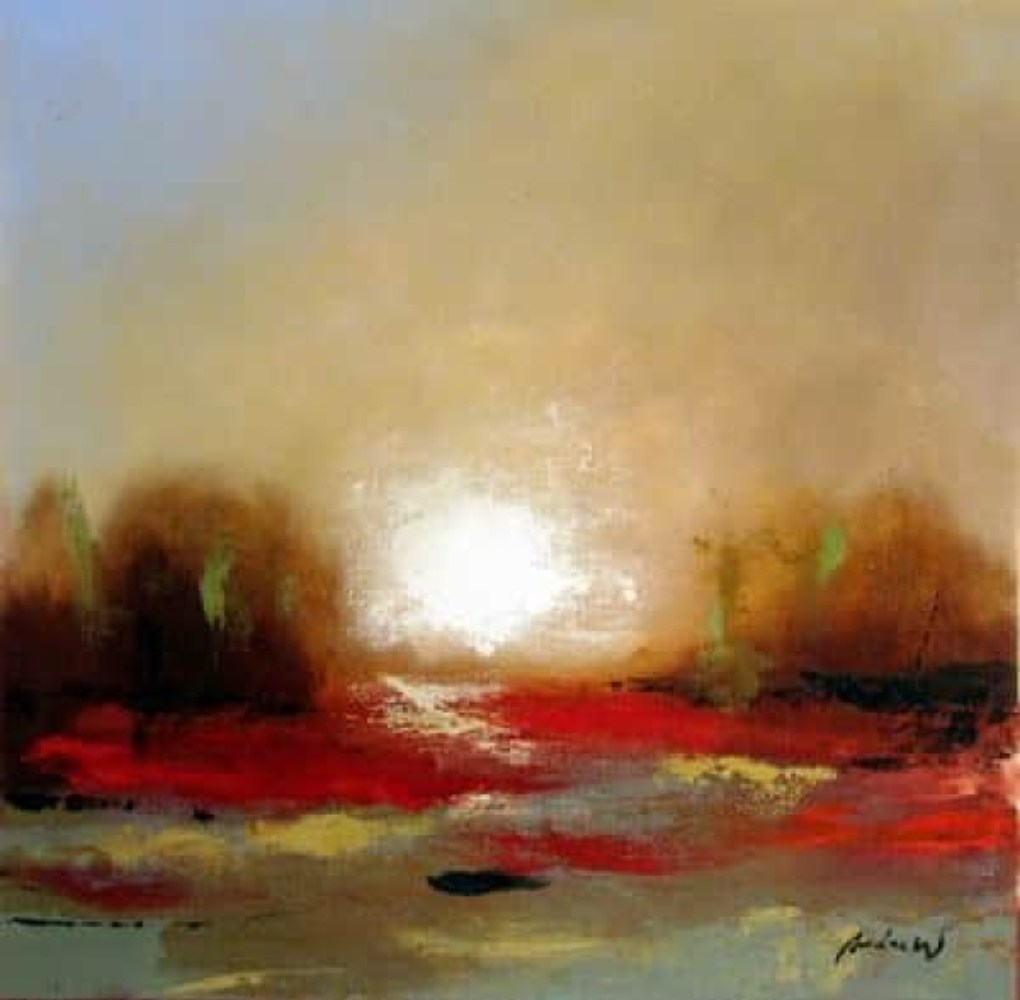 Toile carré beige marron Toile carré beige marron – Image 3