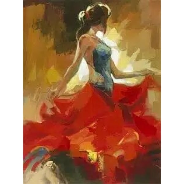 Peinture moderne danseuse de flamenco IMG 004 2023 danseuse flamenco