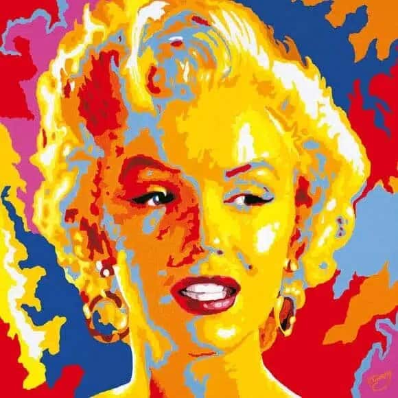 Toile pop art Marylin Monroe Tableau de Marilyn Monroe en style pop art