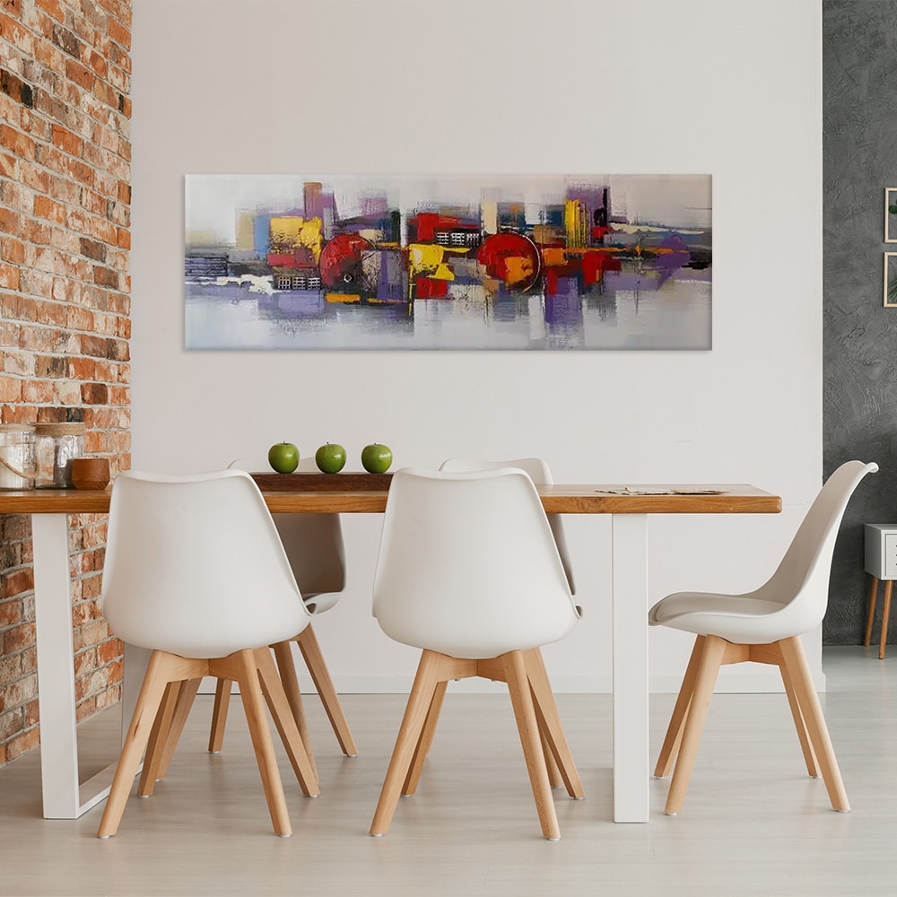 Tableau panoramique gris abstrait Tableau panoramique gris abstrait – Image 2