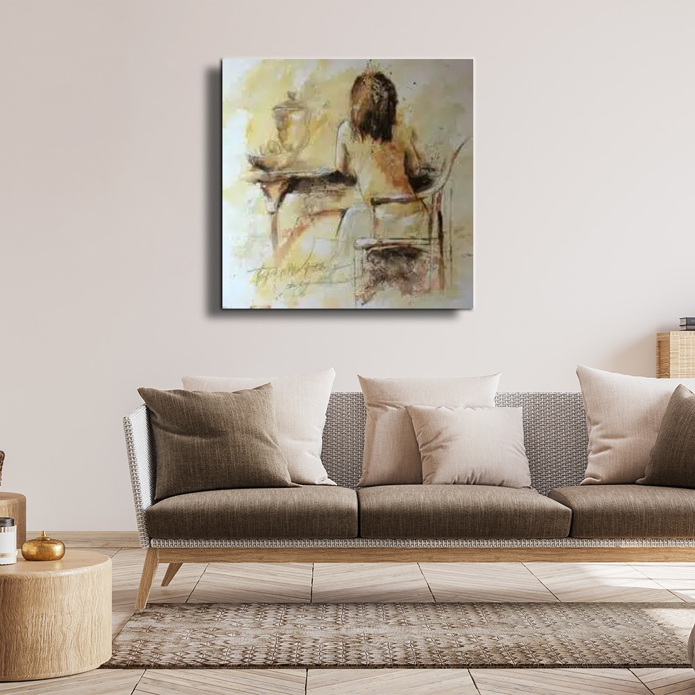 peinture-femme-nue-de-dos-assise-sur-son-bureau-peintures-sur-toile